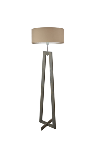 Lampa podłogowa BALI  abażur walec brązowy E27 na Arena.pl
