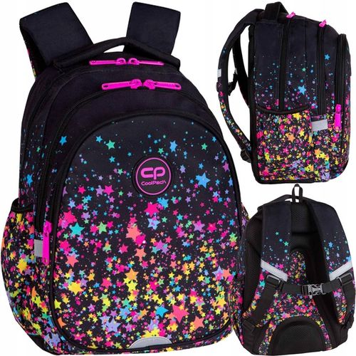 COOLPACK PLECAK SZKOLNY MŁODZIEŻOWY DLA DZIEWCZYNKI GALAXY Gwiazdki na Arena.pl