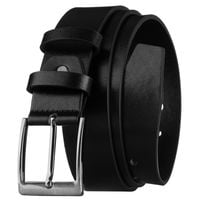 uniwersalny pasek męski ze skóry ekologicznej w czarnym kolorze 95