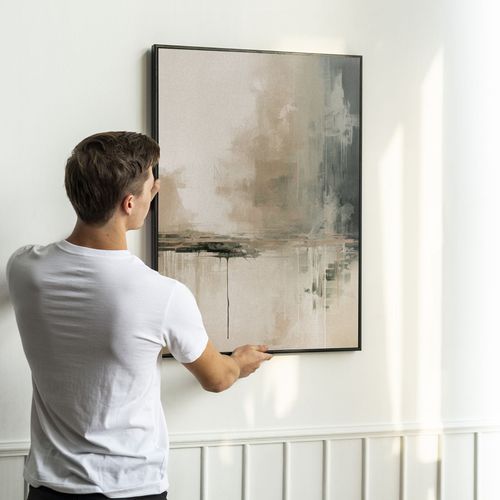 Plakat obrazy abstrakcyjne w ramie 21x30 cm w czarnej ramie na Arena.pl