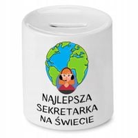 Skarbonka Dla Sekretarki Najlepsza Sekretarka Z Nadrukiem Ze Zdjęciem