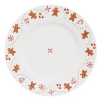 Talerz Świąteczny Deserowy Dekoracyjny na Boże Narodzenie Dekorowany 20 cm