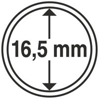 Leuchtturm - Plastikowy kapsel na monetę 16,5 mm 100 sztuk