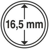 Leuchtturm - Plastikowy kapsel na monetę 16,5 mm 100 sztuk