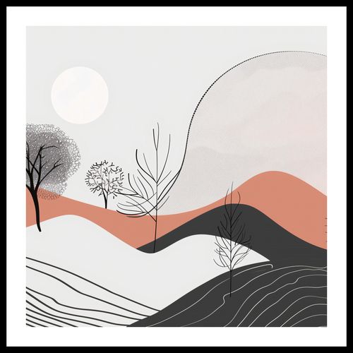 Plakat 70x70cm Półcień Widoku na Arena.pl