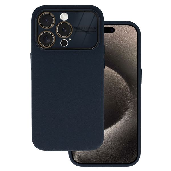 Tel Protect Lichi Soft Case do Iphone 14 Pro Max granatowy zdjęcie 1