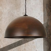 Rdzawa lampa wisząca Hemisphere 6368 industrialna do przedpokoju