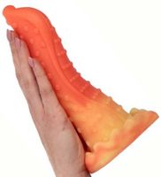Nowoczesne dwukolorowe dildo Monster