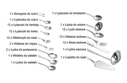 Sztućce Kinghoff 84 Ele. Połysk Kh-1577 (3520) na Arena.pl