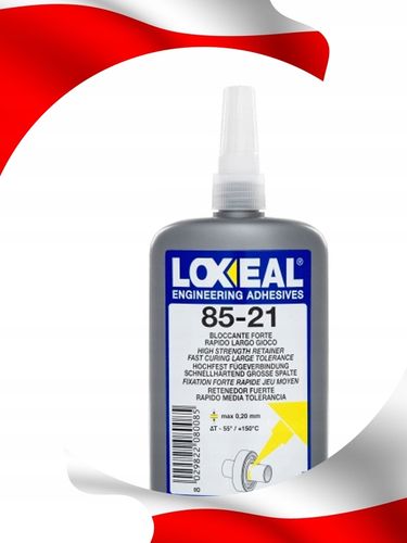KLEJ DO ŁOŻYSK PIAST TULEI LOXEAL 85-21 MAKSYMALNA SIŁA MOCOWANIA 250 ml na Arena.pl