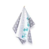 Ścierka kuchenna bawełna egipska 50x70 wzór Maru grafitowa