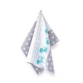 Ścierka kuchenna bawełna egipska 50x70 wzór Maru grafitowa