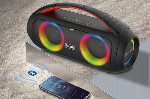 MOCNY GŁOŚNIK BLUETOOTH PRZENOŚNY BOOMBOX MIKROFON PILOT USB SD FM na Arena.pl