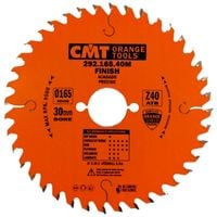 CMT PIŁA PILARKA TARCZOWA DO CIĘCIA DREWNA LAMINATÓW 165X30MM 292.165.40M