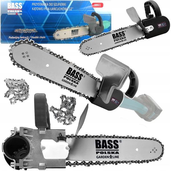 PRZYSTAWKA do SZLIFIERKI KĄTOWEJ PILARKA PIŁA ŁAŃCUCHOWA ADAPTER 2 ŁAŃCUCHY zdjęcie 1