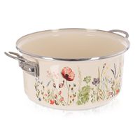 Garnek Emaliowany do Gotowania Tradycyjny na Gaz Indukcję 26 cm 5L Maki