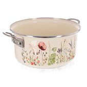Garnek Emaliowany do Gotowania Tradycyjny na Gaz Indukcję 26 cm 5L Maki