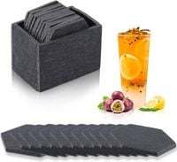 Podkładki Filcowe pod Szklanki Kubki Szare 12Szt