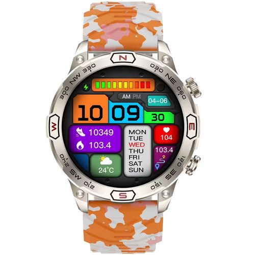 SMARTWATCH ZEGAREK WATCH AMOLED 5 ATM SP02 MĘSKI SMART ROZMOWY SPORT OPASKA KC86 na Arena.pl