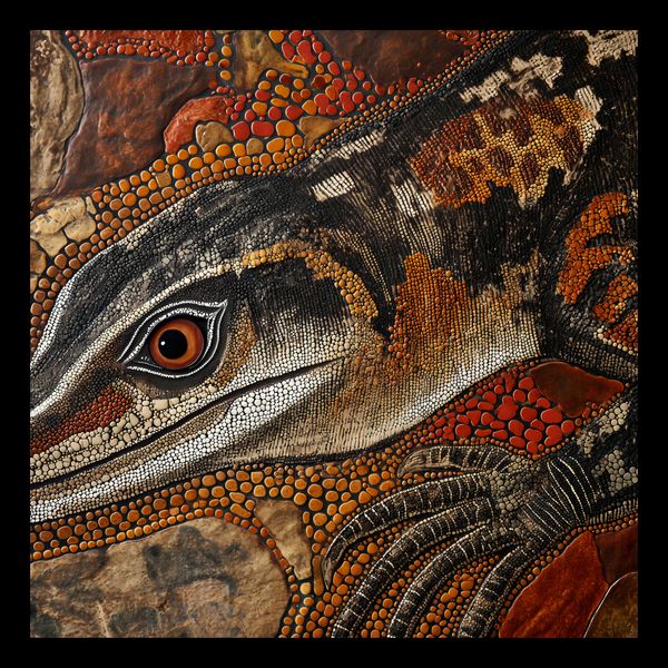 Plakat 30x30cm Oko Jaszczurki zdjęcie 2