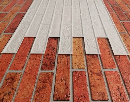 Dekoracyjne Panele Ścienne 3D PCV stara cegła Retro Brick na Arena.pl