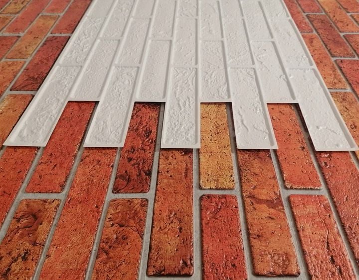 Dekoracyjne Panele Ścienne 3D PCV stara cegła Retro Brick zdjęcie 4