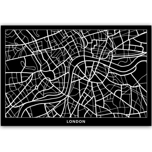 Deco Panel, Plan miasta Londyn 60x40 na Arena.pl