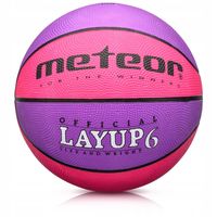 PIŁKA KOSZOWA DO KOSZYKÓWKI METEOR LAYUP JUNIOR/DAMSKA #6 gumowa
