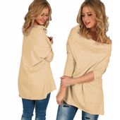 M295 bawełniana BLUZKA NARZUTKA OVERSIZE