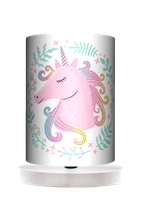 Lampa stołowa - drewniana mała - Bajkowy Jednorożec