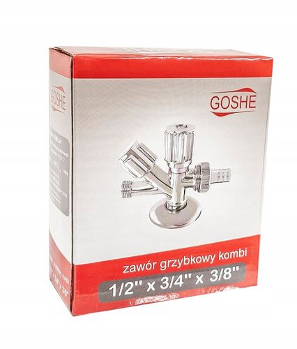 ZAWÓR KUREK DO BATERII PRALKI ZMYWARKI KOMBI KOMBINOWANY 1/2''x3/4''x3/8'' na Arena.pl