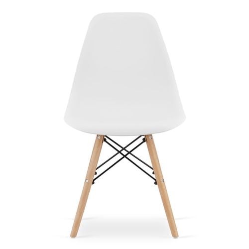 Krzesło OSAKA białe / nogi naturalne x 1 na Arena.pl