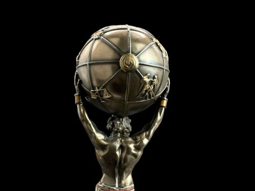 Figurka Rzeźba Statuetka GRECKI TYTAN ATLAS TRZYMAJĄCY ZIEMIĘ WU78109A4 na Arena.pl