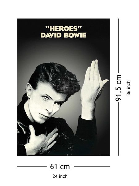 David Bowie Heroes - plakat 61x91,5 cm zdjęcie 5