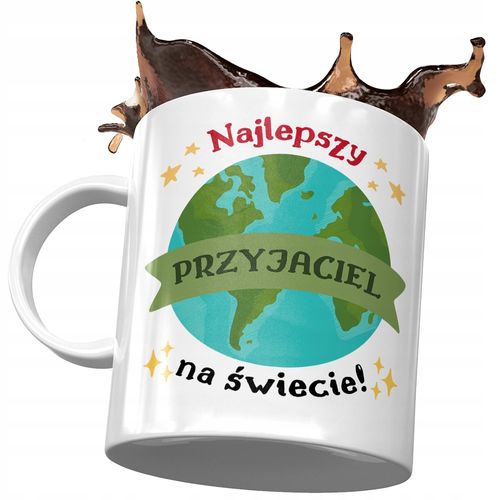 Dla Przyjaciela Kubek Na Urodziny Na Prezent Z Nadrukiem Ze Zdjęciem na Arena.pl