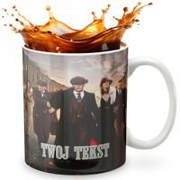 KUBEK 330ml GRAFIKA PREZENT ŚWIĘTA WZÓR SERIAL PEAKY SHELBY IMIĘ