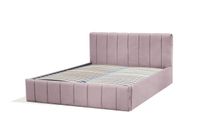 Różowe łóżko tapicerowane NINA / R62 140x200 cm