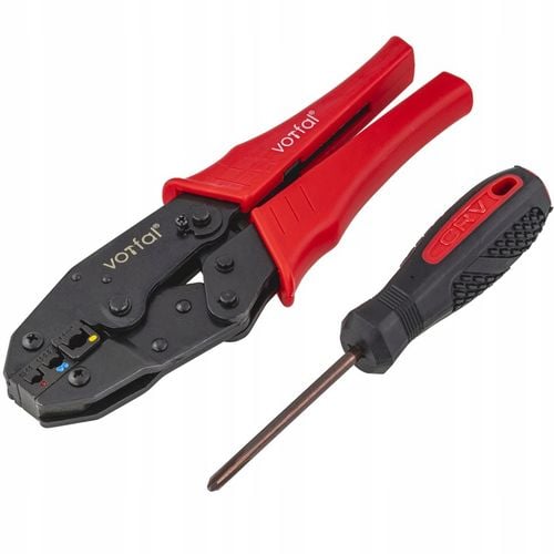 ZACISKARKA PRASKA DO KOŃCÓWEK KABLI KONEKTORÓW 5 MATRYC 0,5 mm² - 35 na Arena.pl