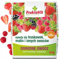NAWÓZ FRUKTOVIT 10 KG do TRUSKAWEK MALIN JEŻYN PORZECZEK I DORODNE OWOCE