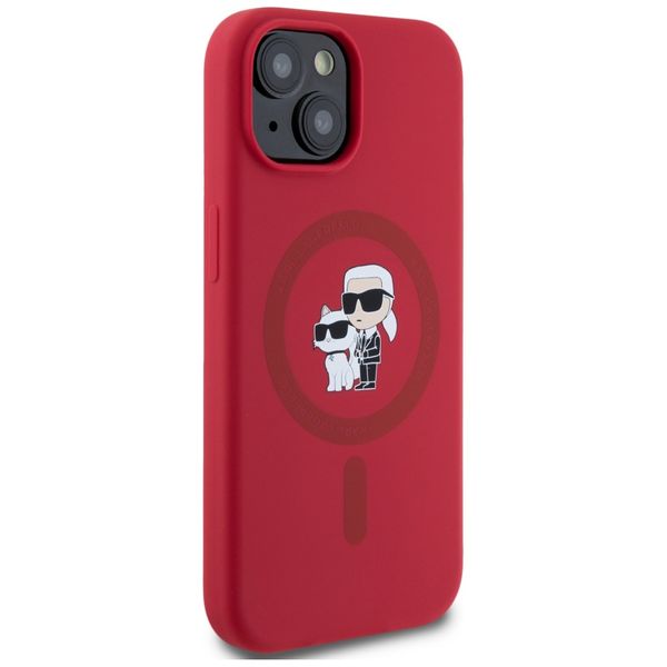 Etui Karl Lagerfeld do iPhone 15, Czerwony, MagSafe zdjęcie 4