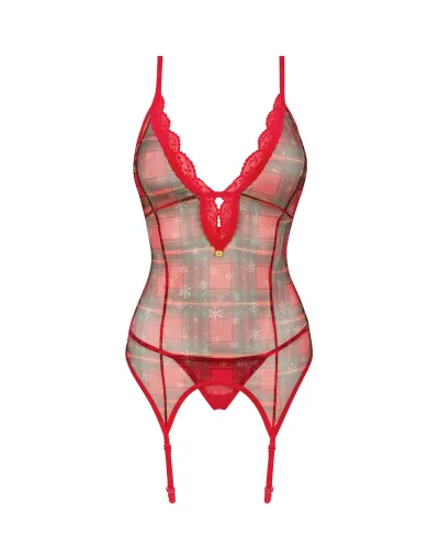 obsessive jollymore xs/s - koszulka z tiulu i stringi, czerwona na Arena.pl