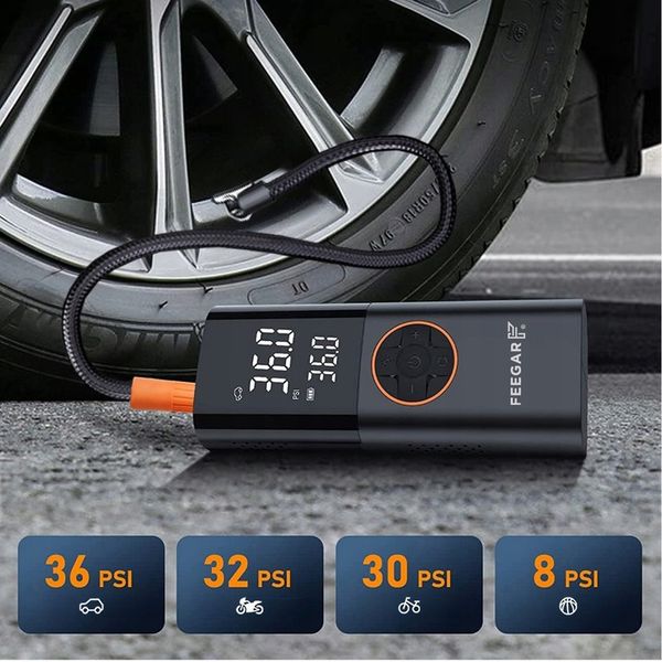 Kompresor samochodowy Feegar Pompka Rowerowa zdjęcie 6