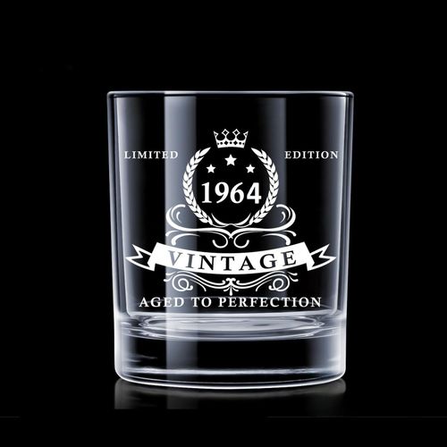 Szklanka do Whisky na 61 Urodziny w Drewnianym Pudełku 340ml Prezent Męski na Arena.pl