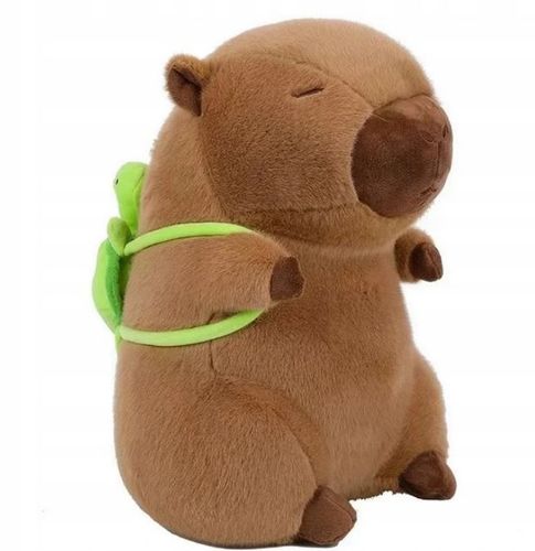 KAPIBARA PLUSZOWA MASKOTKA 55 CM ZABAWKA Z PLECAKIEM ŻÓŁWIK MIĘKKA PLUSZAK na Arena.pl