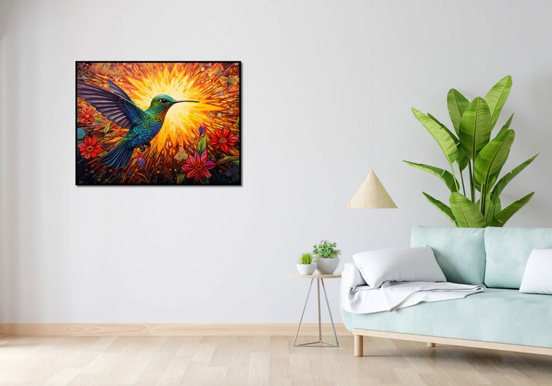 Plakat 100x75cm Koliber Barw zdjęcie 4