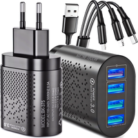 SZYBKA ŁADOWARKA SIECIOWA DO TELEFONU QC 3.0 48W