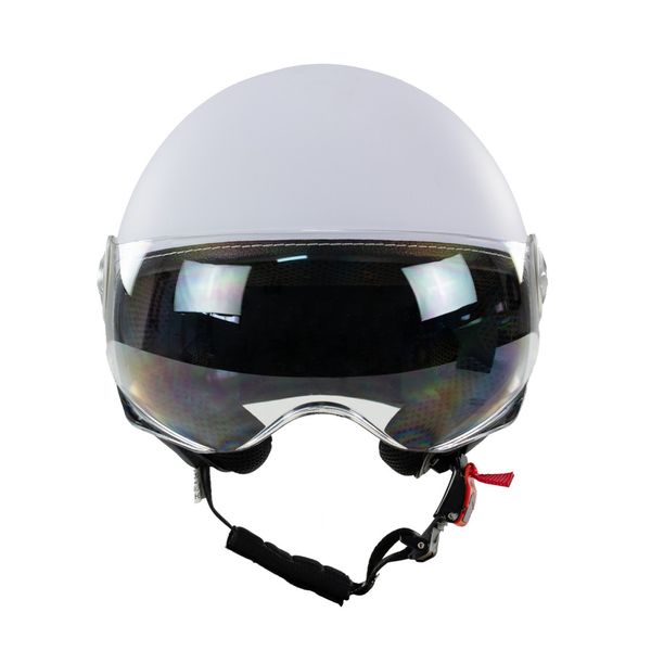 Kask na skuter motocyklowy otwarty BB 592 L biały mat zdjęcie 4