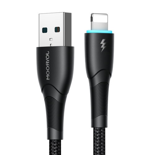 kabel przewód do iphone starry series usb-a - lightning 3a 1m czarny na Arena.pl