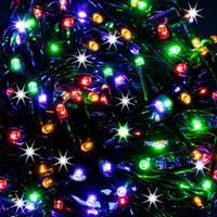 LAMPKI CHOINKOWE 500LED ZEWNĘTRZNE 27,5m MULTIKOLOR FLASH GIRLANDA NA PRĄD