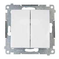 Simon54 Przycisk zwierny podwójny DP2.01/11 biały